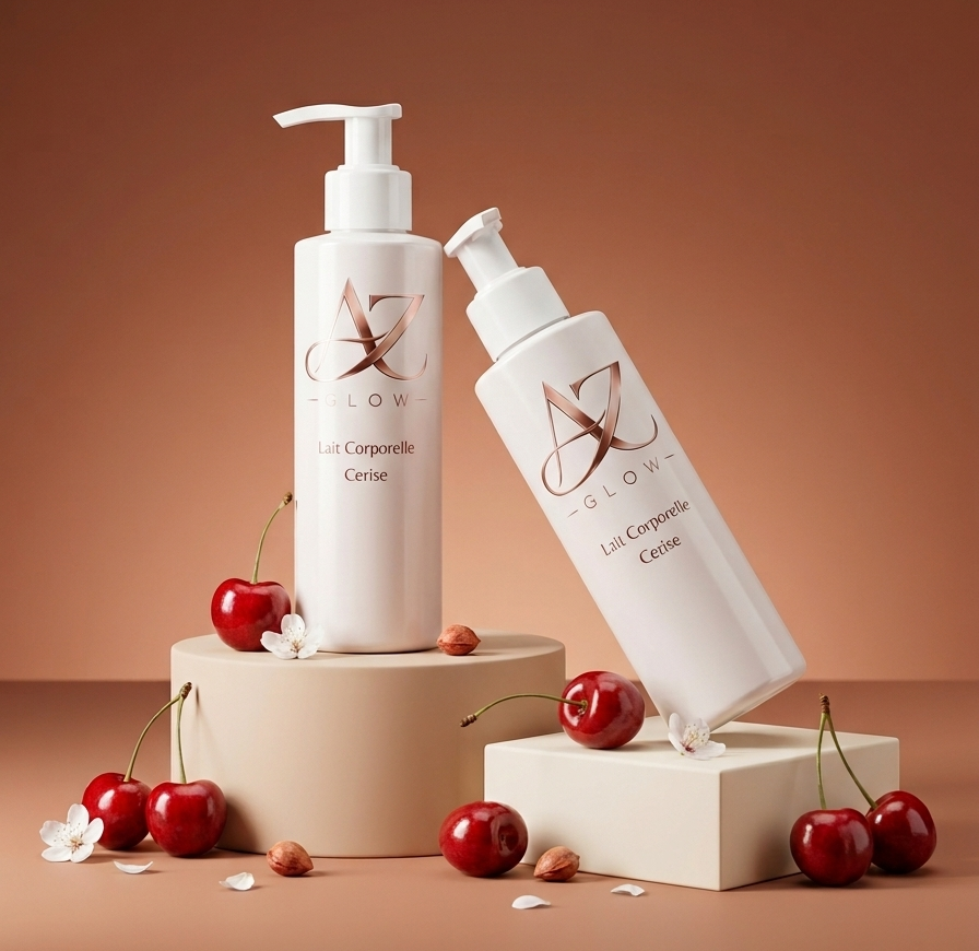 Lait corps cerise